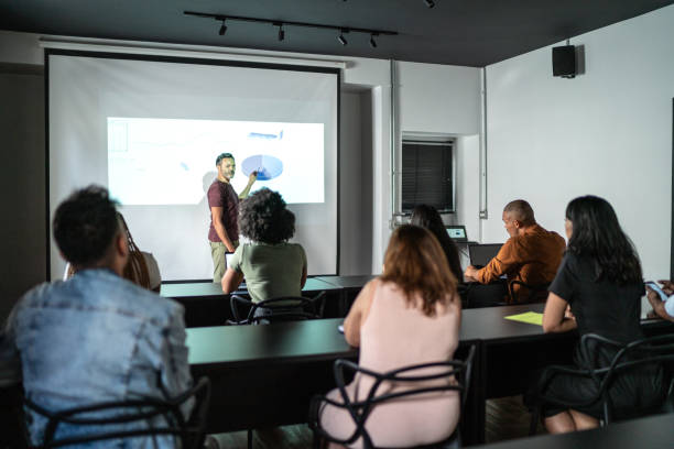 istock People attending a business conference 1468068471