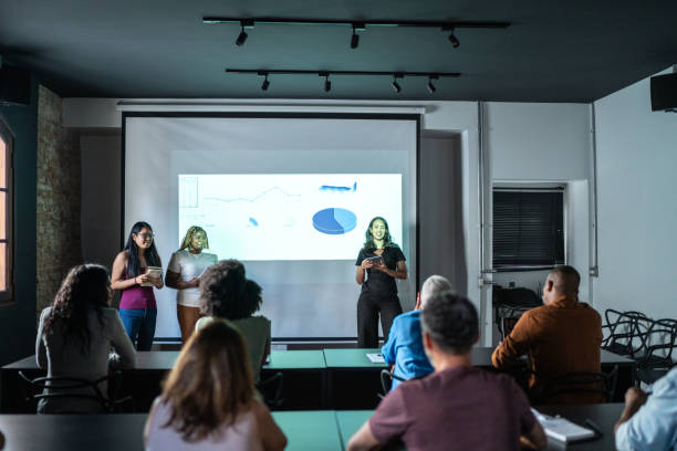 istock People attending a business conference 1468068490
