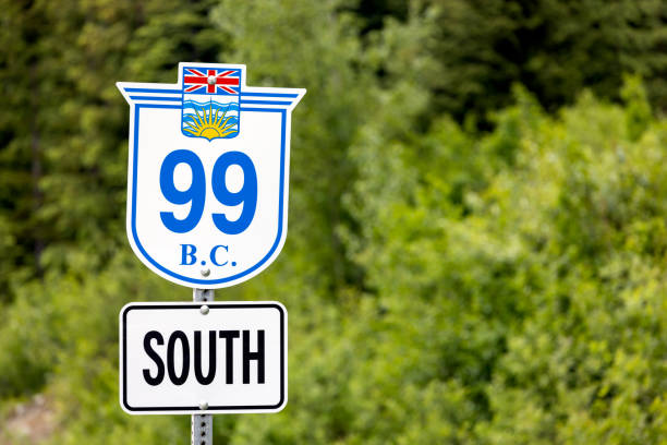 Highway 99 South Sign, British Columbia, Canada