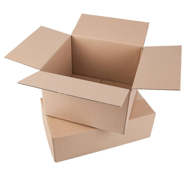 istock Cardboard box isolated on white background. Clipping path included. 1468069748