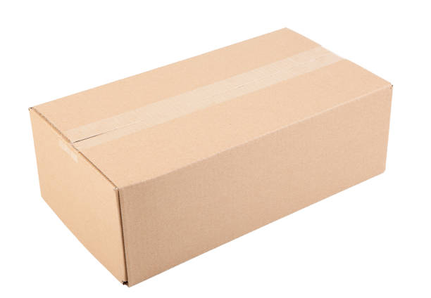 istock Cardboard box isolated on white background. Clipping path included. 1468069766