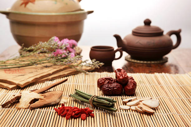 漢方薬 - herbal medicine angelica alternative medicine chinese medicine ストックフォトと画像