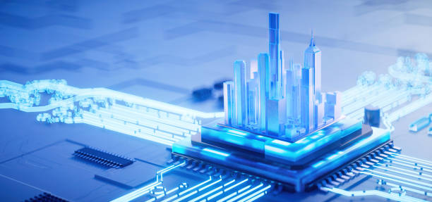 istock 3D rendering of cyberpunk AI. Circuit board. Technology background. Central Computer Processors CPU and GPU concept. Motherboard digital chip. Tech science background. 1468085685
