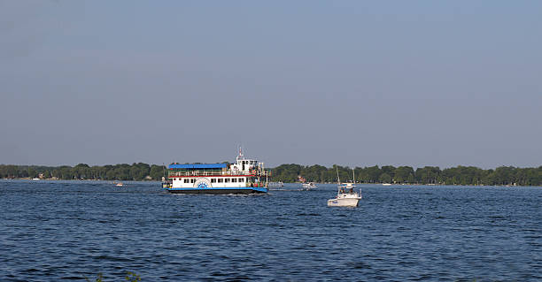 istock Cruise boat on a lake 146809536