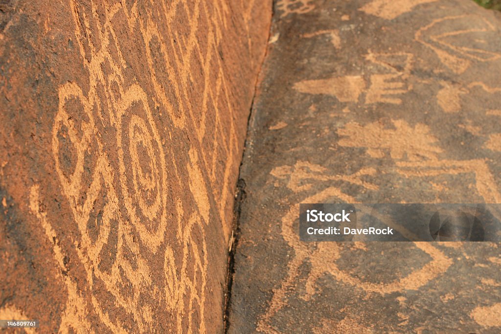 Скала искусство Anasazi Каньон - Стоковые фото Аборигенная культура роялти-фри