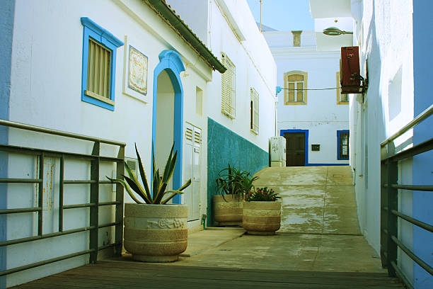 Case spiaggia di Albufeira - foto stock