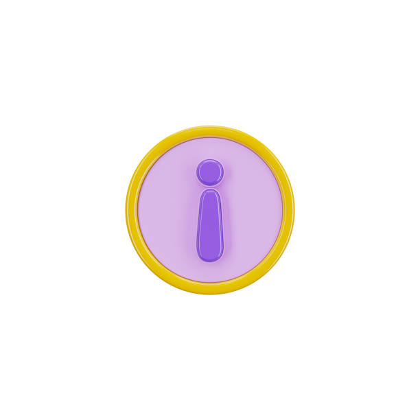 Information 3d icon and symbol in white background. Info Symbol Modern and minimalistic design. 3D Rendered Illustration.