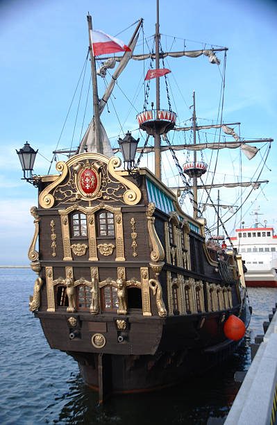 istock Reconstruction of the pirate ship 146810391