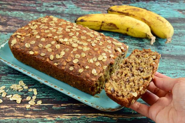 istock Banana oatmeal loaf cake 1468109894