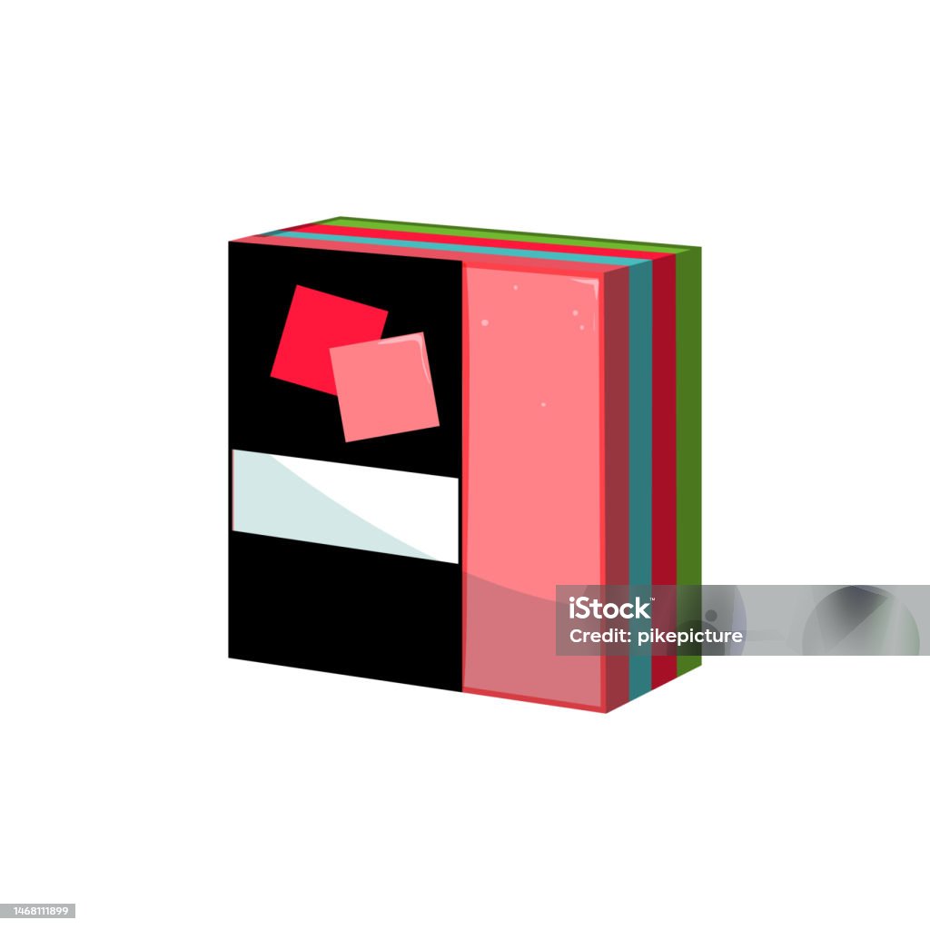 Sticky Note Icon Cartoon Sticky Note Sticker Cartoon Vector Illustration Stock Illustration ...