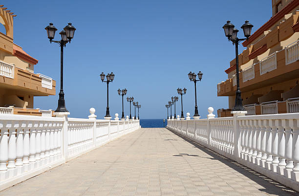 Promenade in Caleta de Fuste, Canary Island Fuerteventura, Spain