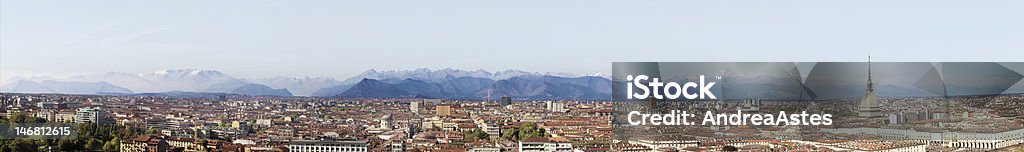 Vista panoramica di Torino XXXLarge - Foto stock royalty-free di Mole Antonelliana