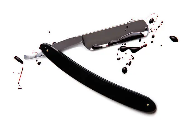 Photo of Cut-throat Razor (Bloodied)