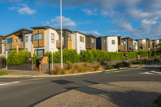 istock Newly built houses in a row. 1468128527