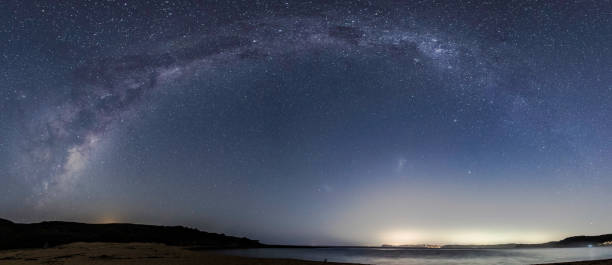 istock The Milky Way Arch over the Sea 1468129719