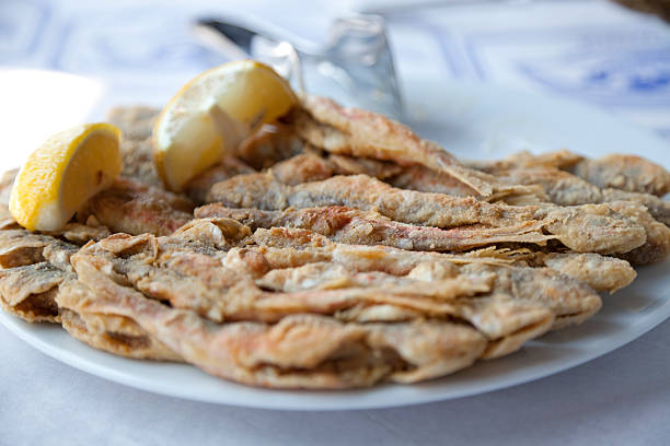 fried fish stock photo