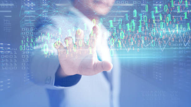 istock Zero One background in the hands of developers is a global representation of binaries, networks, and coding of programming fundamentals concepts. 1468135025