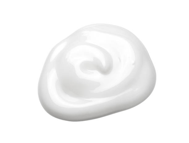 istock White cosmetic cream lotion on white color background. 1468135047