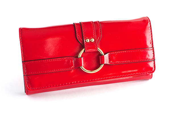 istock Red woman wallet 146813535