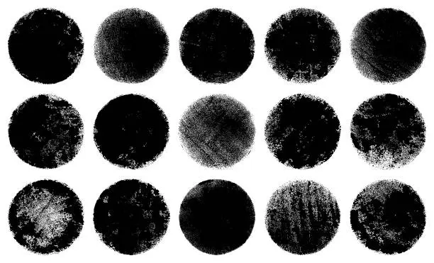 Vector illustration of Grunge circles