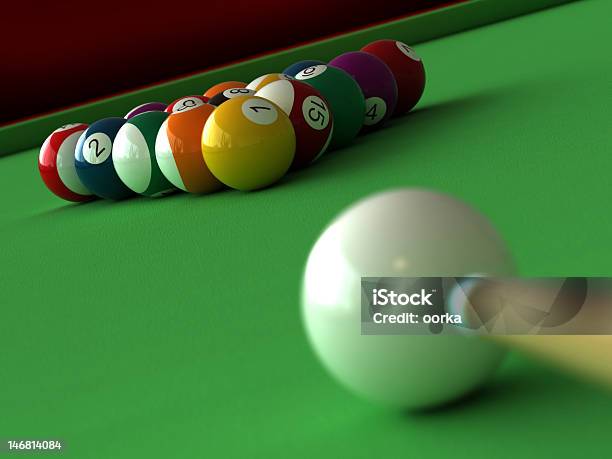 Billiard Stock Photo - Download Image Now - Colors, Digitally Generated Image, Fun