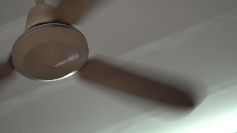 Ceiling fan spinning