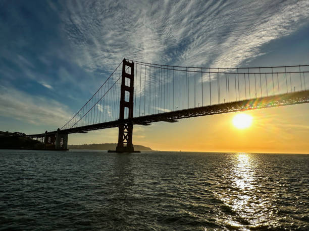 istock Red-orange Golden Gate Bridge in San Francisco, California 1468142625