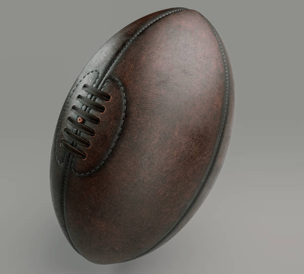 istock Retro Leather Rugby Ball 1468143332