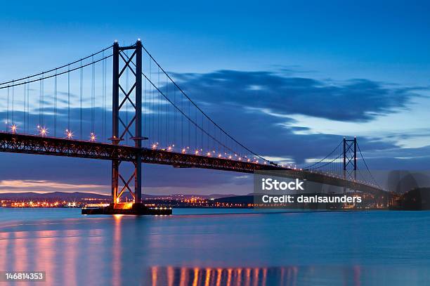 Forth Road Bridge Edinburgh Schottland Stockfoto und mehr Bilder von Brücke - Brücke, Dämmerung, Edinburgh