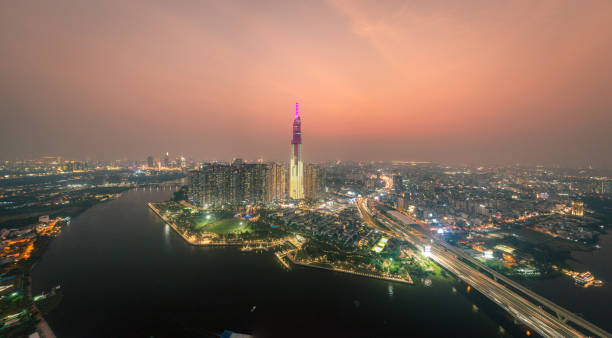 istock Drone view Landmark 81 in sunset 1468145809