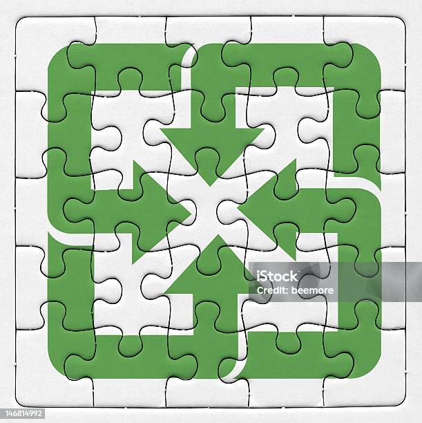 Taiwan Simbolo Del Riciclaggio Su Puzzle Pezzi - Fotografie stock e altre immagini di Bianco - Bianco, Carta, Colore verde