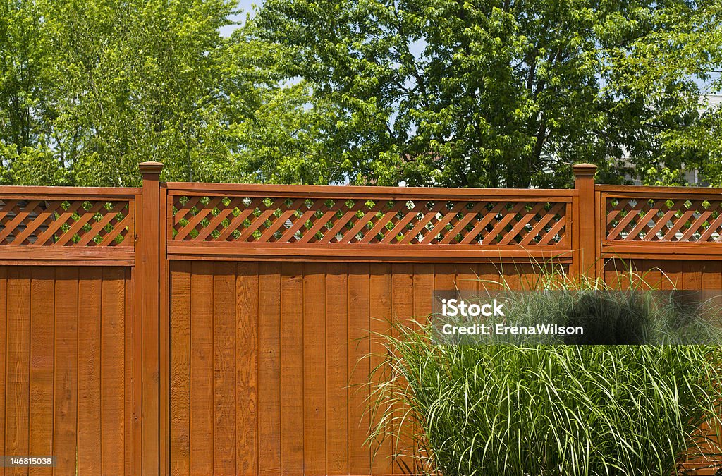Wooden fence Wooden fence front view. Fence Stock Photo