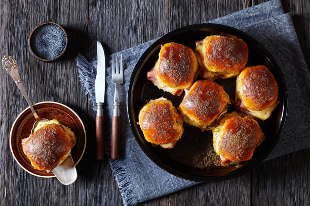 istock Hawaiian Ham and Swiss Sliders in baking dish 1468150907