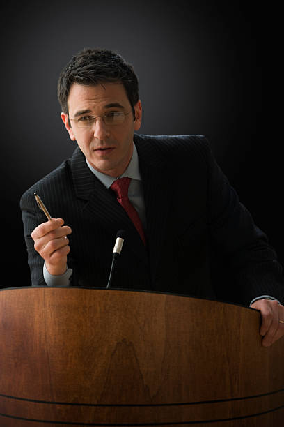istock Businessman Giving a Lecturing 146815139