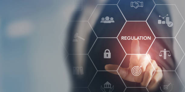 istock Corporate regulations and compliance concept. Laws, rules, requirements, and regulations. Corporate formation, shareholder rights, corporate governance and financial disclosure. Business ethics. 1468153601