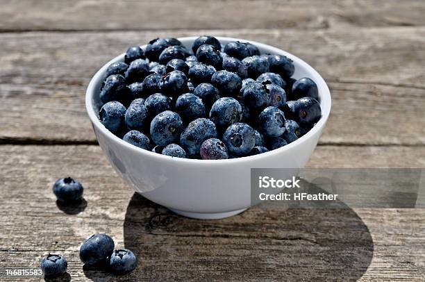 Fresh Blueberries In A Bowl Stock Photo - Download Image Now - Agriculture, Antioxidant, Appetizer