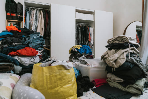 istock A messy bedroom during the change of wardrobe 1468157086