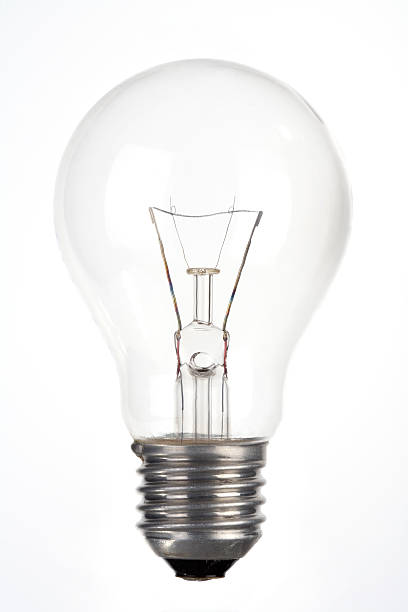 Electric light bulb stock photo