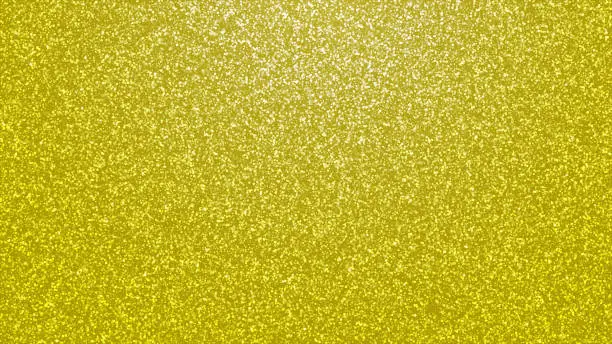 Vector illustration of Gold glittering background, golden grain dot particles grainy texture, vector pointillism. Grain noise or dotwork stipple effect, abstract gold pattern background of yellow sand grain noise