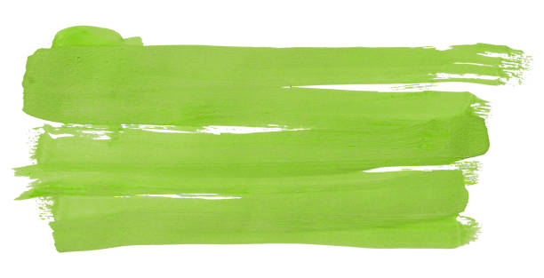 istock Lime green brush isolated on white background. lime green brush 1468161654
