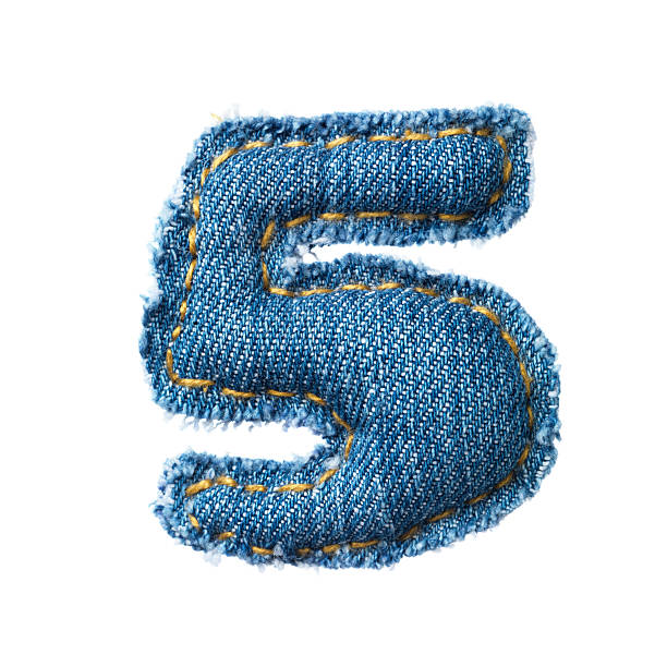 istock One digit of jeans alphabet 146816220