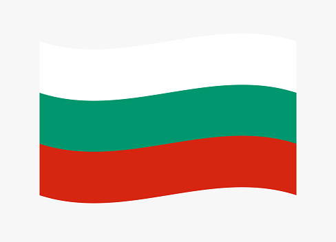 Bulgaria waving flag. Vector illustration. EPS10