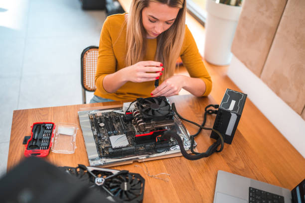 istock Young Caucasian Woman Studying For Her University Exams 1468166612
