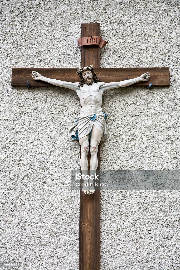 Christ Photo of a statue of Jesus Christ The Crucifixion Stock Photo