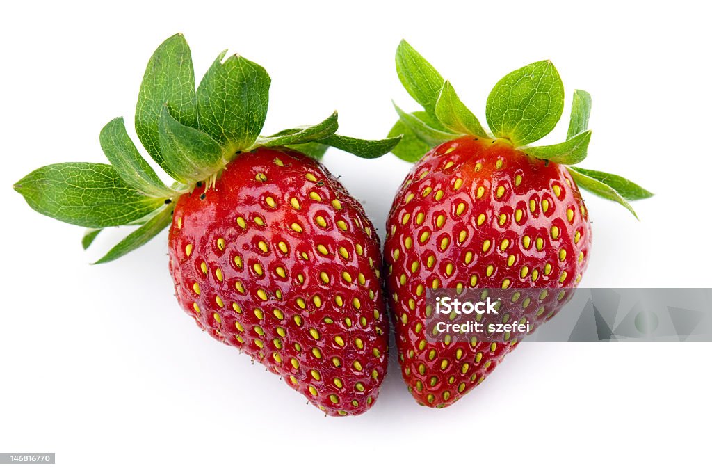 Fresh Isolated Strawberries Fresh Isolated Strawberries in love shape Berry Fruit Stock Photo