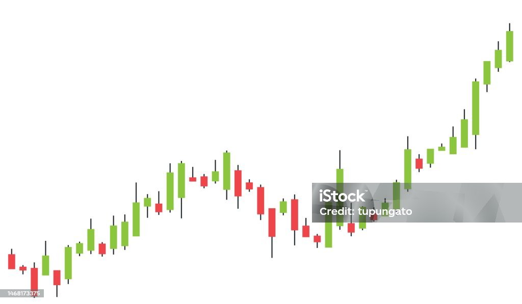 Stock Rally Candlesticks Stock Market Candle Stick Chart Going Up Stock Illustration - Download ...