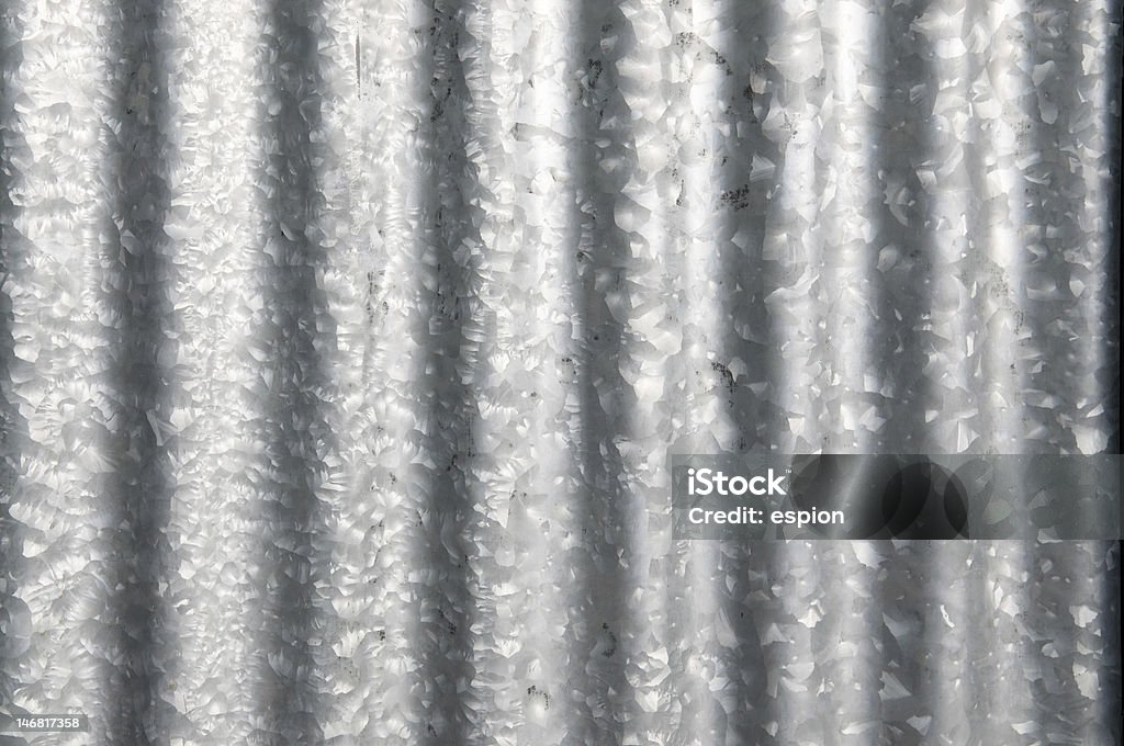 Galavinised hoja de hierro ondulado - Foto de stock de Zinc libre de derechos