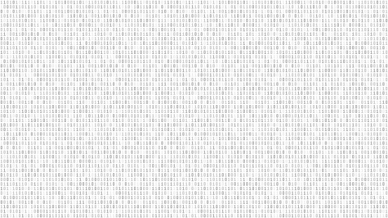 Vector Binary Code Grey Texture Stock Illustration - Download Image Now ...