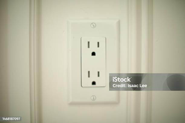 Plug Modern Electrical Plug With Outlet At Home Modern Connection Stock Photo ...