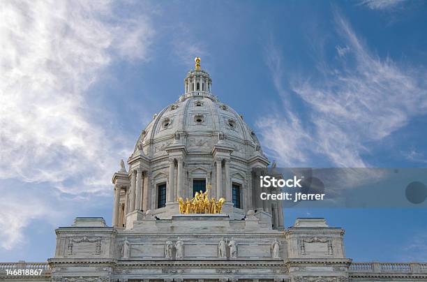 Kuppel Der Minnesota State Capitol An Einem Sonnigen Tag Stockfoto und mehr Bilder von Minnesota